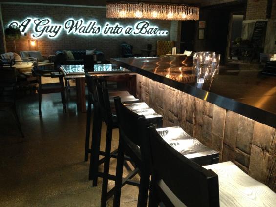 Vat Stock Patina wraps around this rooftop bar in Chicago, IL.