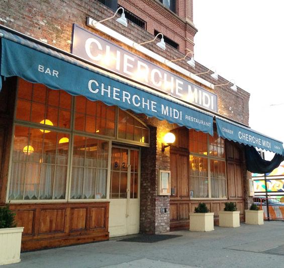 Custom crafted Heart Pine exterior panels decorate this bistro located in New York.