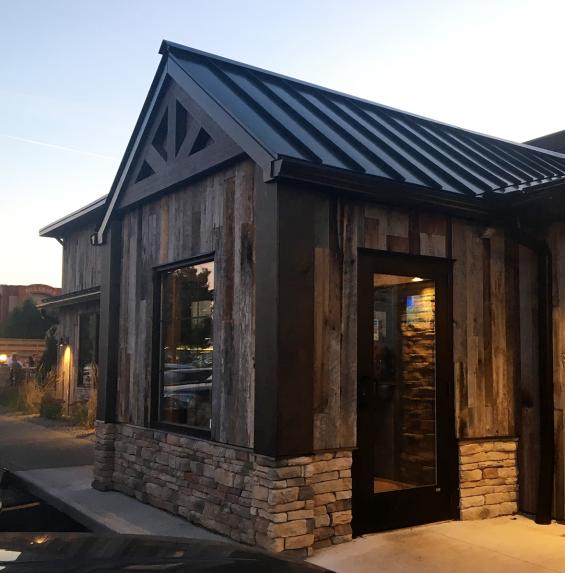 American Prairie Taphouse clads the outside of this restaurant in Henrietta, NY.