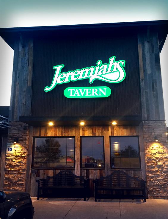 American Prairie Taphouse exterior paneling used on the facade of Jeremiah's restaurant in Henrietta, NY.
