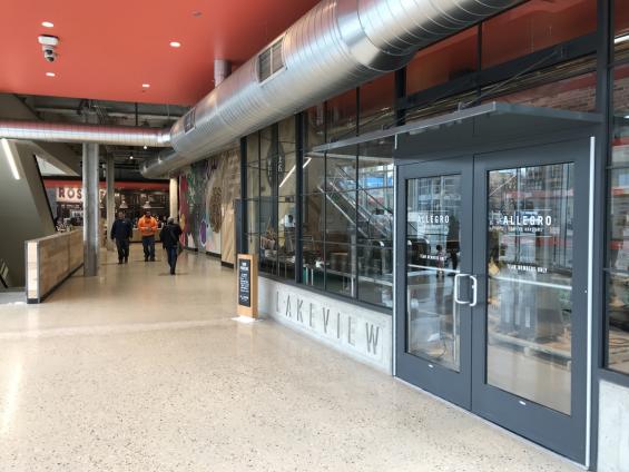 American Gothic Mixed Hardwoods reclaimed wall paneling at Allegro Coffee Roasters in Chicago, IL.
