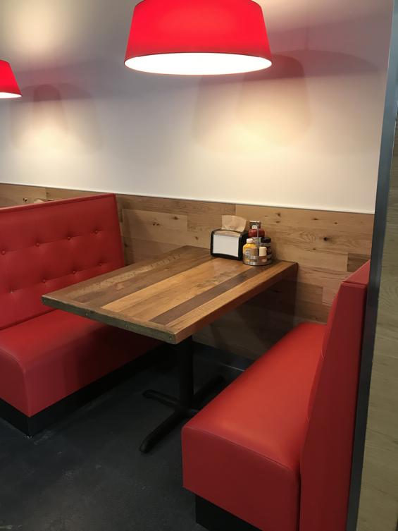 Black & Tan–Tan Mixed Oak wall paneling in a restaurant in  Annapolis, MD