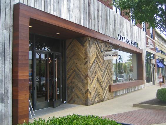 Altar'd State Pioneer Millworks Reclaimed Wood Herringbone Exterior