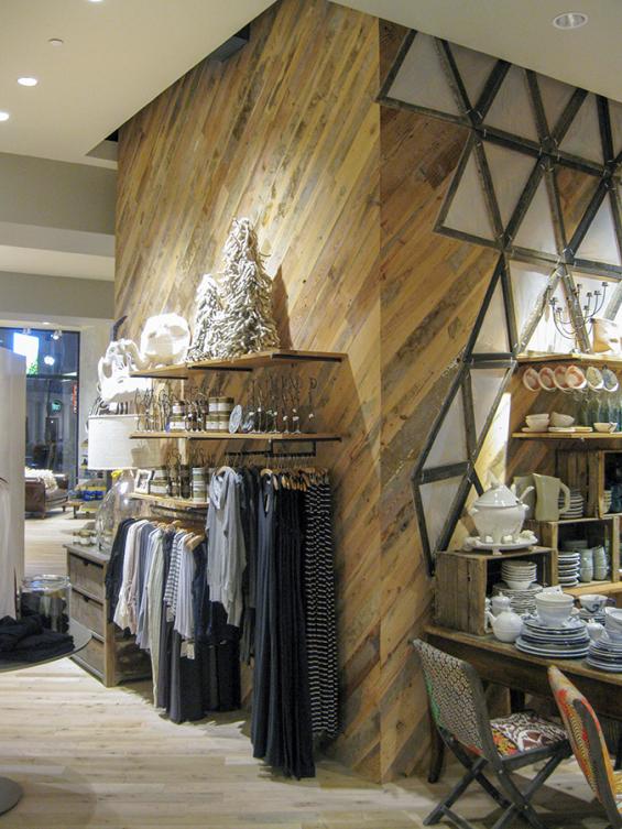 Anthropologie Pioneer Millworks Reclaimed Wood Diagonal Wall 