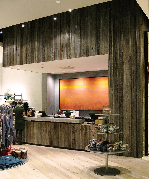 Pioneer Millworks Reclaimed Barnwood American Prairie Cash Wrap in Anthropologie