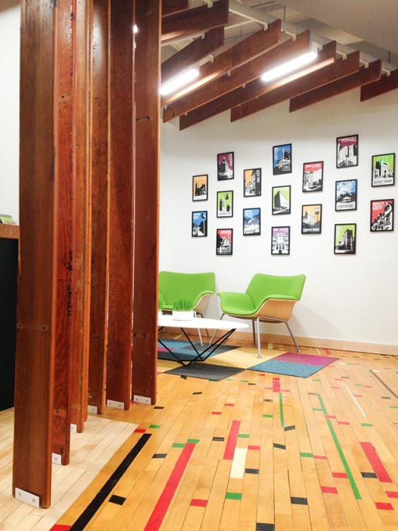 Pioneer Millworks Reclaimed Bleacher Board Slat Wall