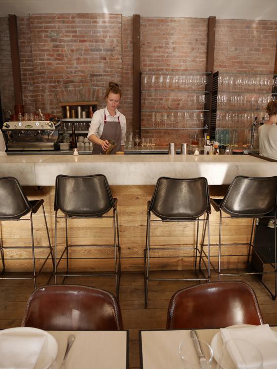 Pioneer Millworks Reclaimed American Gothic Ash Bar Front