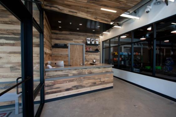 Pioneer Millworks Reclaimed Wood Reception Desk