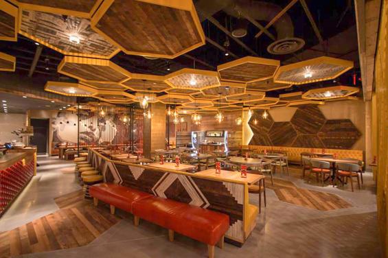 Reclaimed Wood Setters' Plank Ceiling