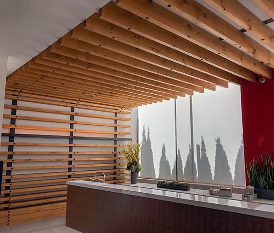 Pioneer Millworks Eastern White Pine Joist Slat Wall and Ceiling