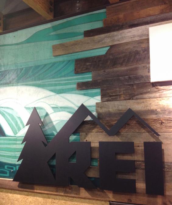 REI Pioneer Millworks Reclaimed Barn Wood American Prairie Art Wall