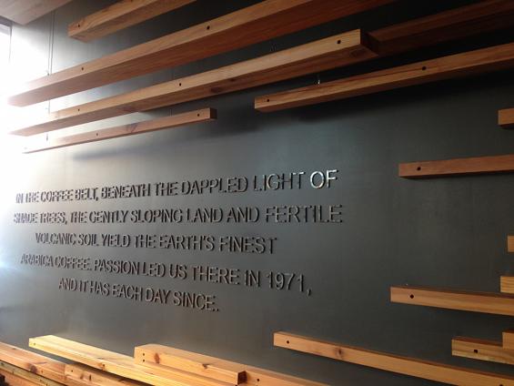 Pioneer Millworks Reclaimed Wood Artwall in Starbucks Chicago