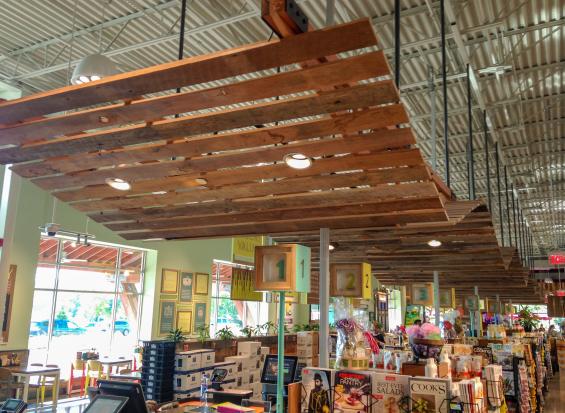 Pioneer Millworks Reclaimed Wood Douglas Fir Original Circle Sawn Slat Ceiling