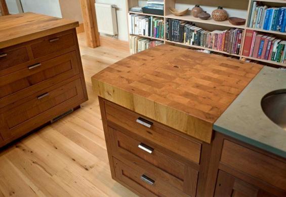 Pioneer Millworks Reclaimed Oak Endblock Butcher Block