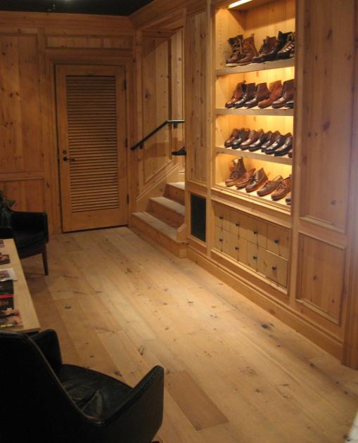 Reclaimed Wood for Product Display Shelving