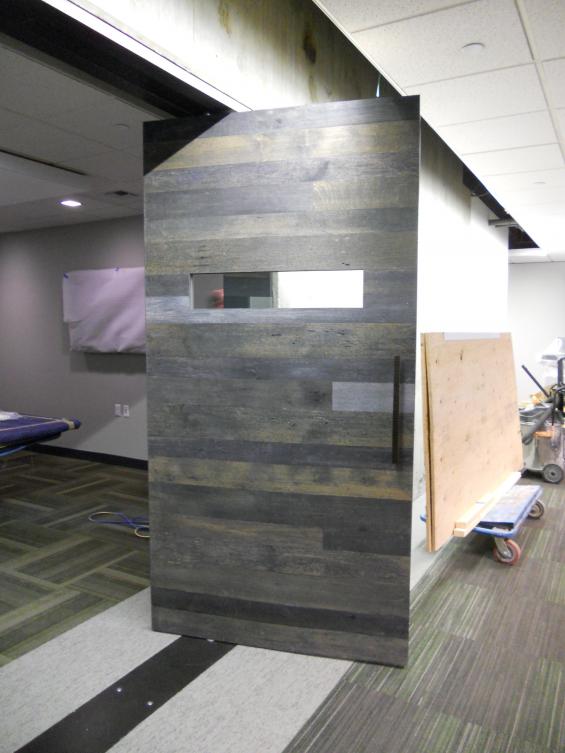 Pioneer Millworks Reclaimed Oak with Custom Stain Doors