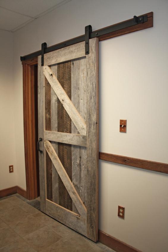 Reclaimed American Prairie Sliding Barndoor
