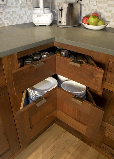 Reclaimed Walnut Cabinetry