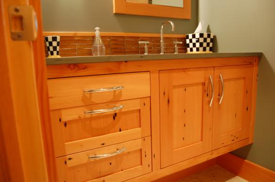 Reclaimed Douglas fir Cabinetry