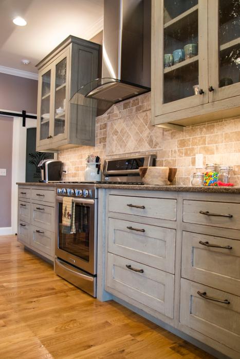 Reclaimed Oak with custom finish