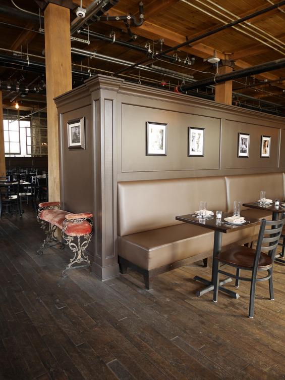 Pioneer Millworks Reclaimed Maple--Original Foundr Maple wood flooring in the Cub Room in Rochester, NY