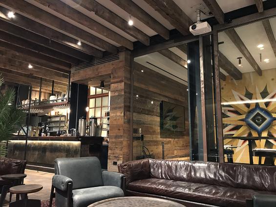 American Prairie Brown Board paneling. 