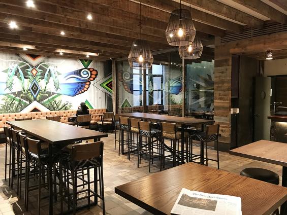 American Prairie Brown Board paneling. 