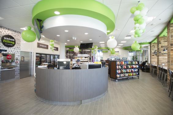 Pioneer Millworks reclaimed Grandma's Attic paneling at Union Market, Barry University Florida