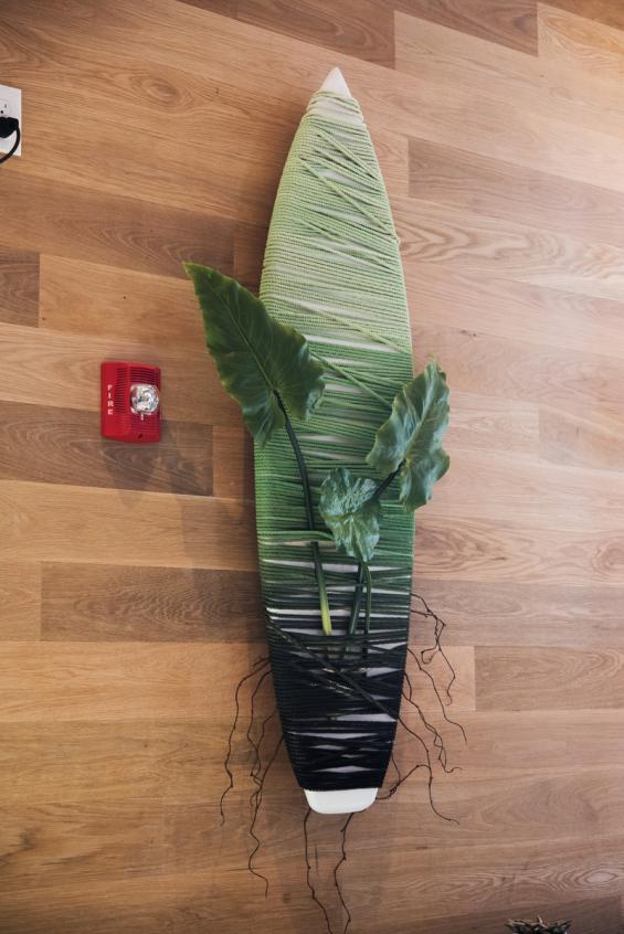 Pioneer Millworks Modern Farmhouse Clean White Oak paneling in True Foods Kitchen, Jacksonville, Florida