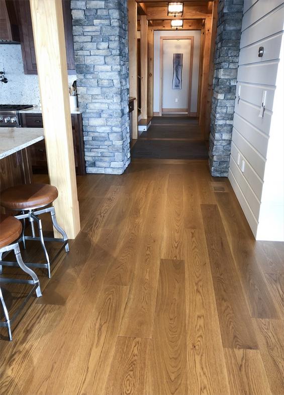 Pioneer Millworks Modern Farmhouse Clean White Oak with a Walnut Rubio Finish