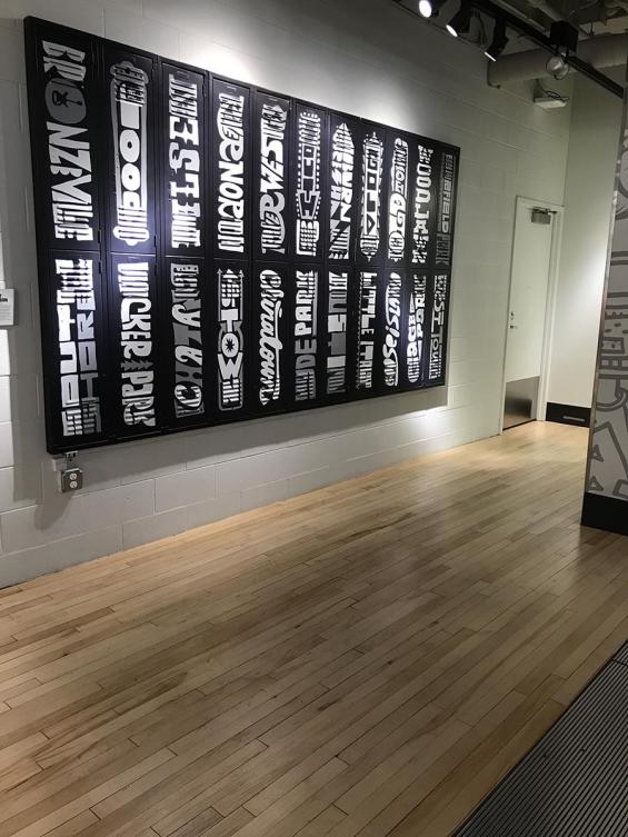 Pioneer Millworks Original Gym Flooring, sanded on-site.