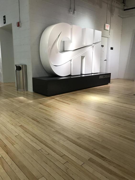 Pioneer Millworks Original Gym Flooring, sanded on-site.