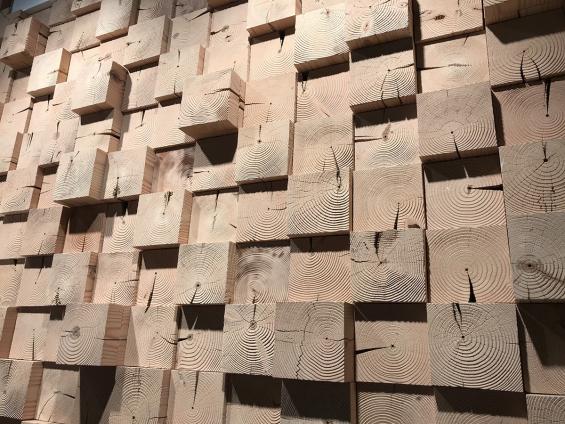 Pioneer Millworks Douglas fir sandblasted end blocks 