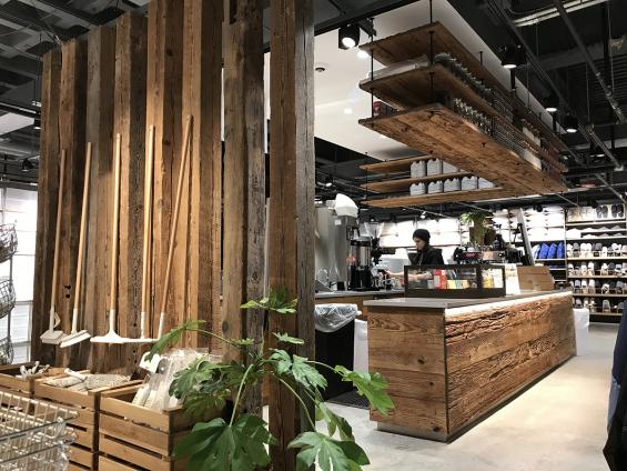 Pioneer Millworks reclaimed Hemlock Timbers and Mushroom Board paneling