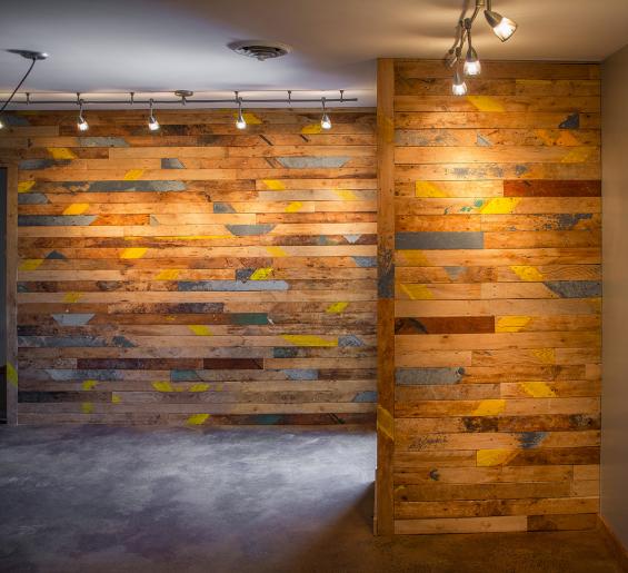 Pioneer Millworks Foundry Maple Original Paneling Accent Wall