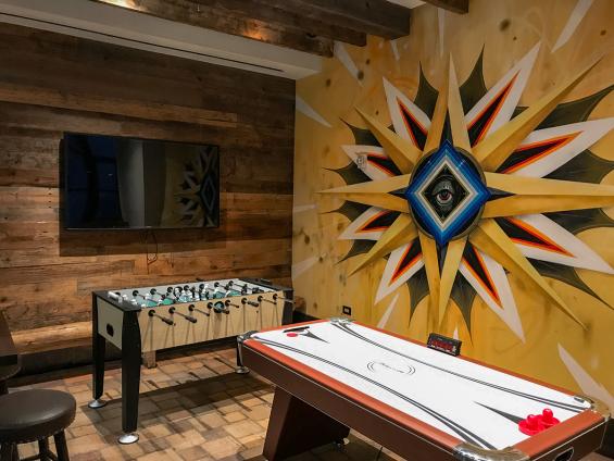 American Prairie Brown Board paneling. 