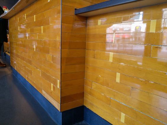 Pioneer Millworks reclaimed Original Gym Flooring Paneling