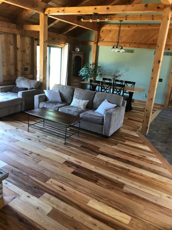 Pioneer Millworks reclaimed American Gothic Mixed Hardwoods Flooring