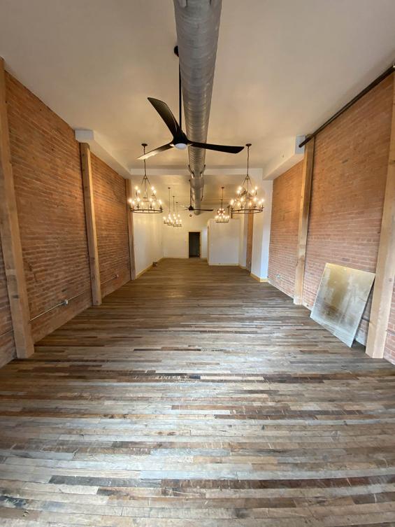 Pioneer Millworks Case Tractor Factory Foundry Maple flooring––Private Residence