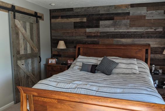 Pioneer Millworks American Prairie Redwood Collection wall paneling––Private Residence.