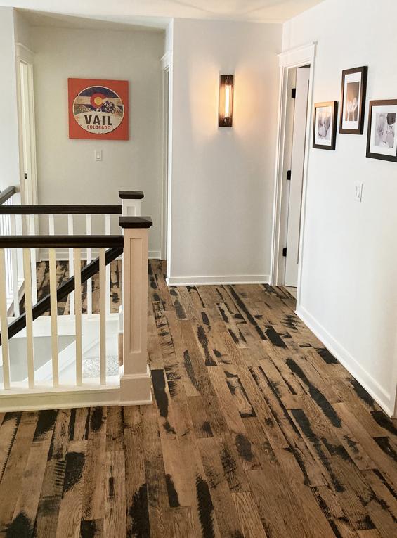 Pioneer Millworks Black & Tan 50/50 Oak flooring––Private Residence, Seattle, WA
