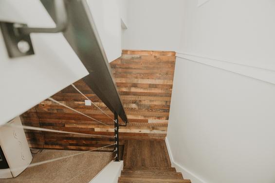 Pioneer Millworks Grandma's Attic Mixed Softwoods Door and Paneling. Photo courtesy of Brittany Rossman.