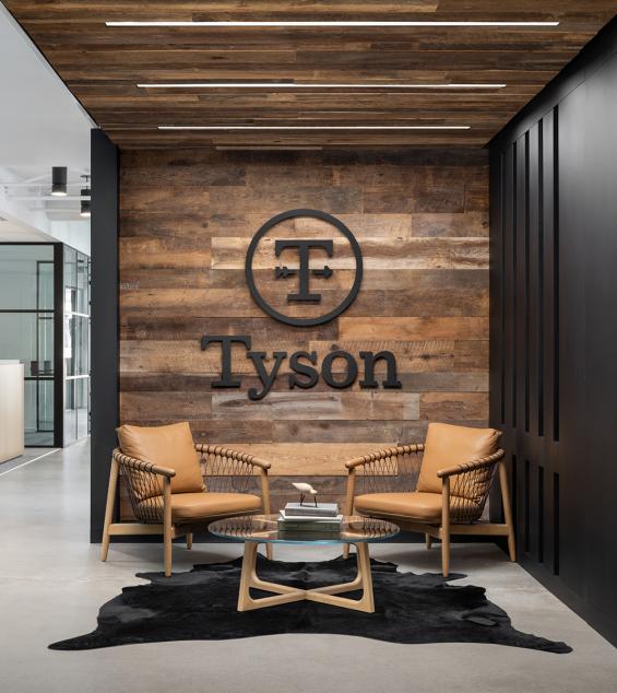 Pioneer Millworks Reclaimed American Prairie Brown Board Paneling.