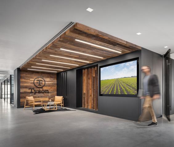 Pioneer Millworks Reclaimed American Prairie Brown Board Paneling.