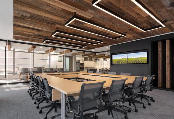 Pioneer Millworks Reclaimed American Prairie Brown Board Paneling.