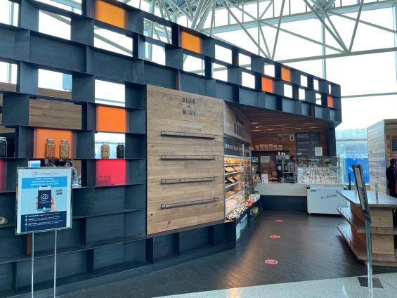 The Country Cat Dinehouse & Market—PDX Airport, OR featuring our reclaimed Vinegar Vat Stock