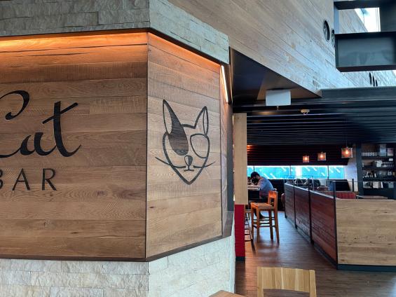 The Country Cat Dinehouse & Market—PDX Airport, OR featuring our reclaimed Vinegar Vat Stock