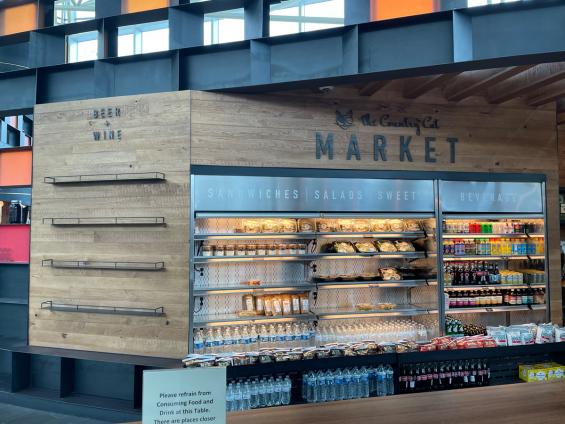The Country Cat Dinehouse & Market—PDX Airport, OR featuring our reclaimed Vinegar Vat Stock