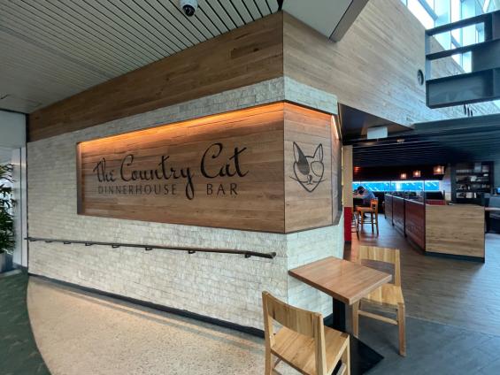 The Country Cat Dinehouse & Market—PDX Airport, OR featuring our reclaimed Vinegar Vat Stock