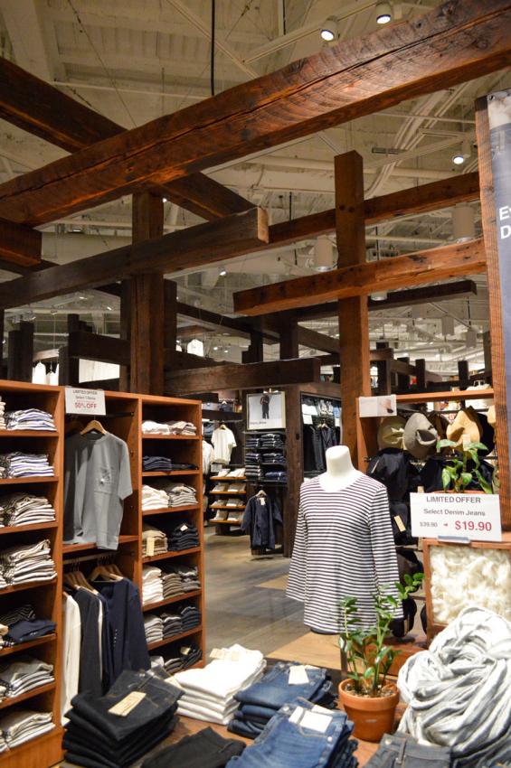 Pioneer Millworks as found Douglas fir timbers and American Prairie Brown Board reclaimed wood wall paneling